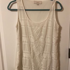 Loft embroidered tank